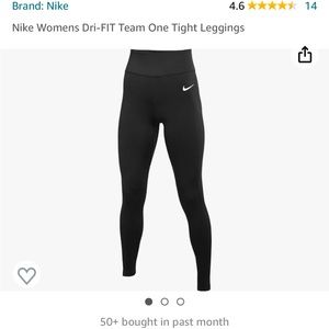 Nike Nike Womens Dri-FIT Team One Tight Leggings size XL